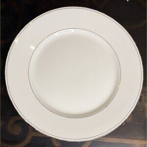 B & C Limoges France Florale White With Gold Trimmed (4) Bread & Butter Plates